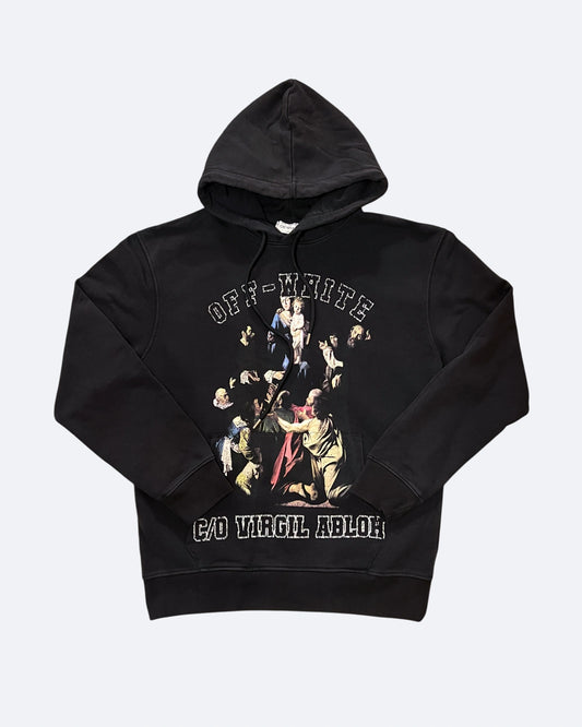 Off-White - Caravaggio Print Hoodie - Black
