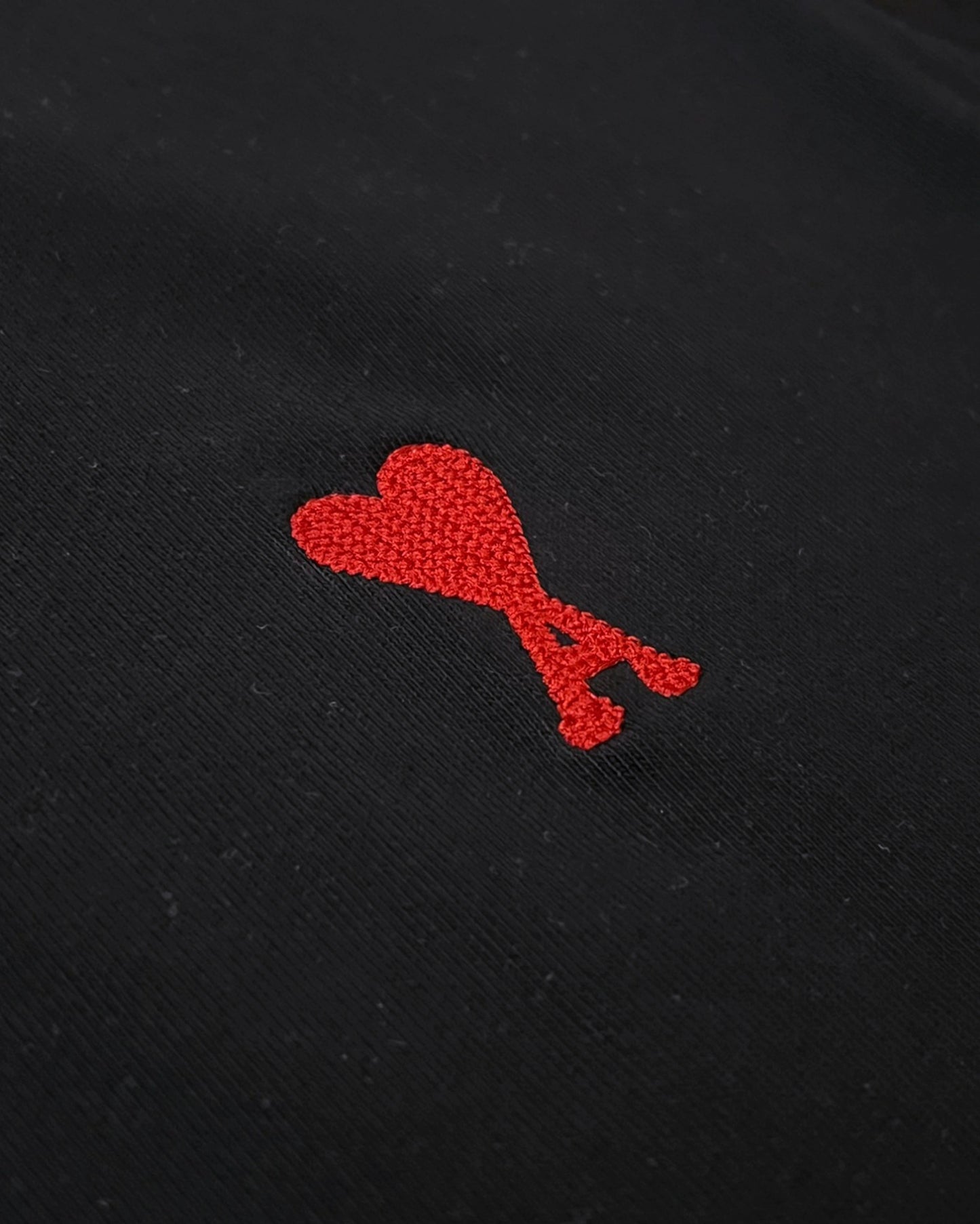 AMI - Heart Logo Hoodie - Black