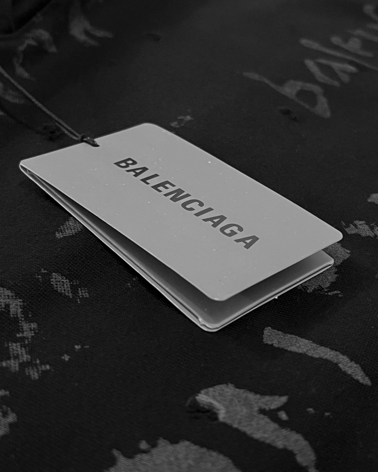 Balenciaga - Shadow Script Hoodie - Black