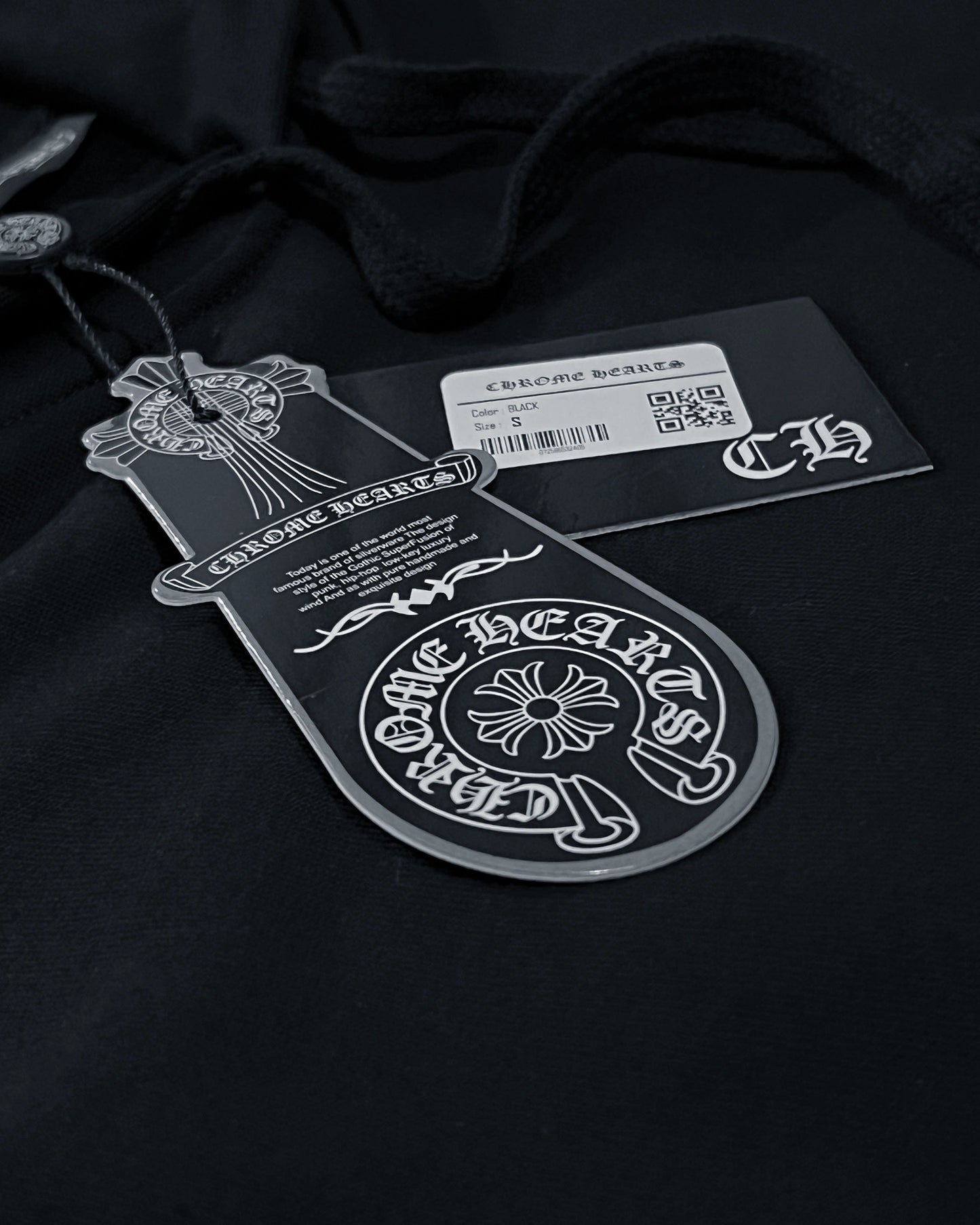 Chrome Hearts - Traced Logo Red Hoodie - Black