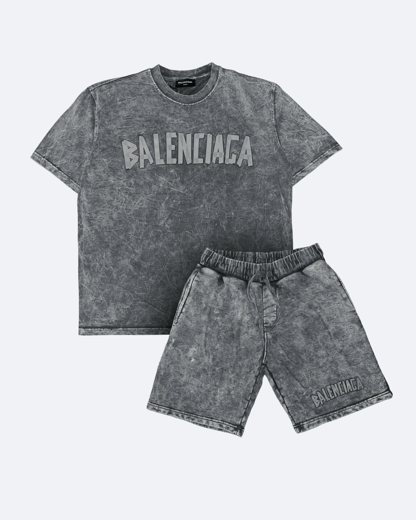 Balenciaga - Tape Logo Summer Set - Gray