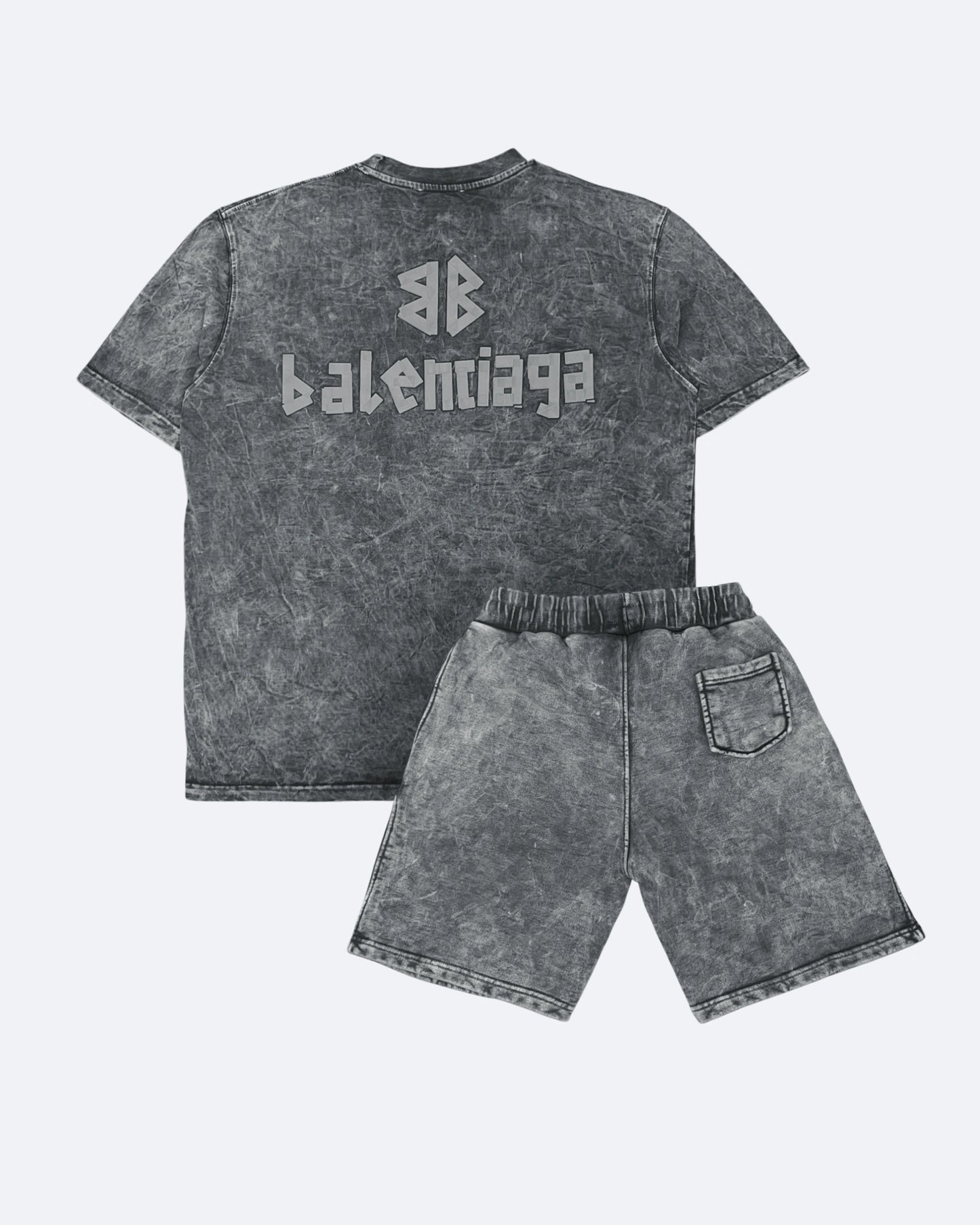 Balenciaga - Tape Logo Summer Set - Gray