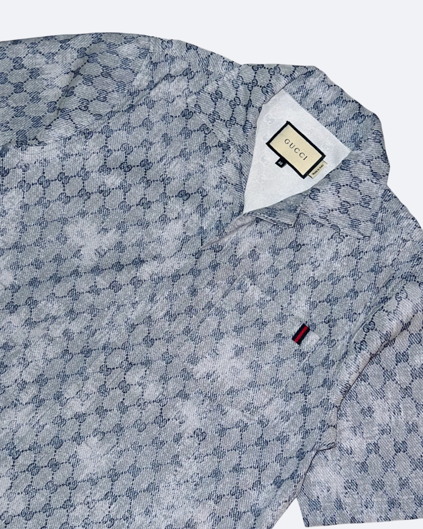 Gucci - GG Chain Pattern Summer Set - Slate Blue