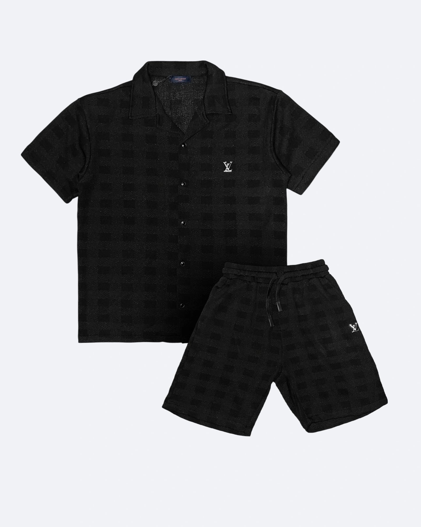 Louis Vuitton - LV Metal Logo Squared Summer Set - Black