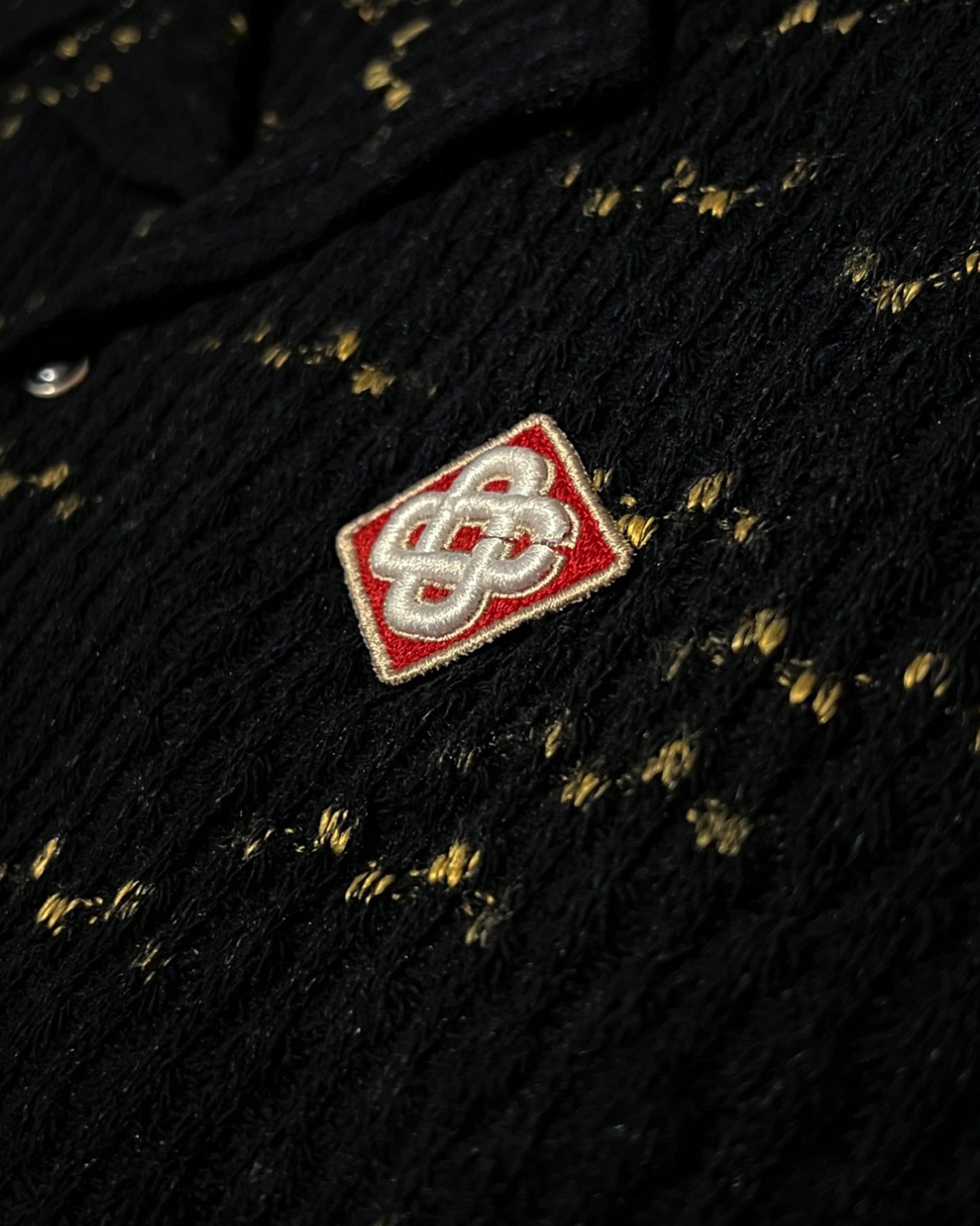 Casablanca - Logo Embroidery Knitted Summer Set - Black/Gold