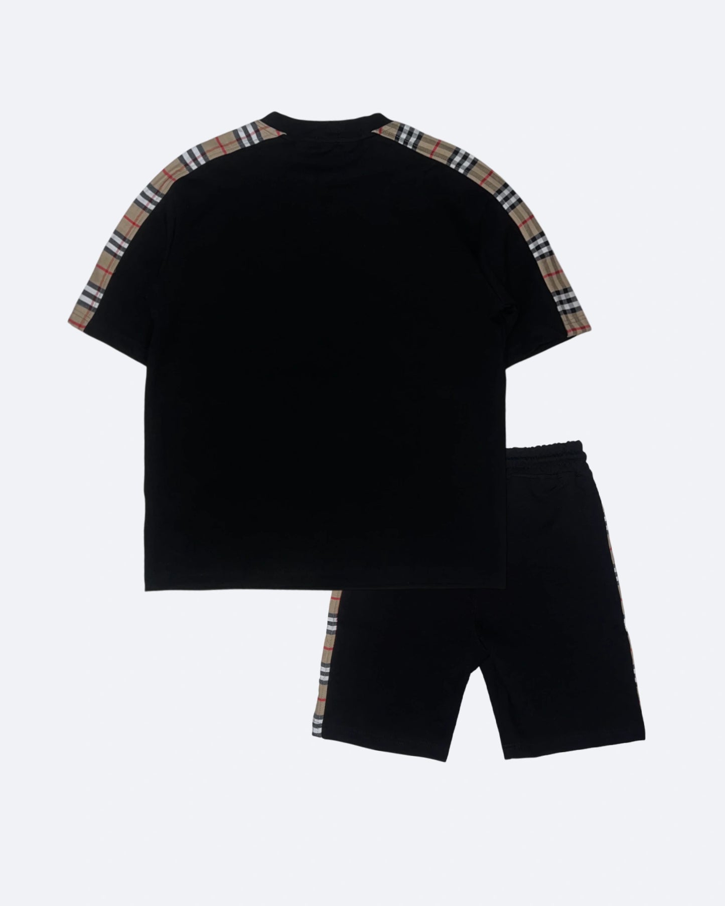Burberry - Check Pattern Stripe Summer Set - Black