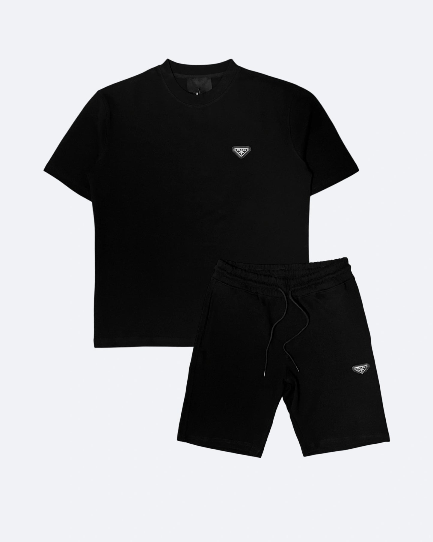 Prada - Triangle Logo Plate Summer Set - Black