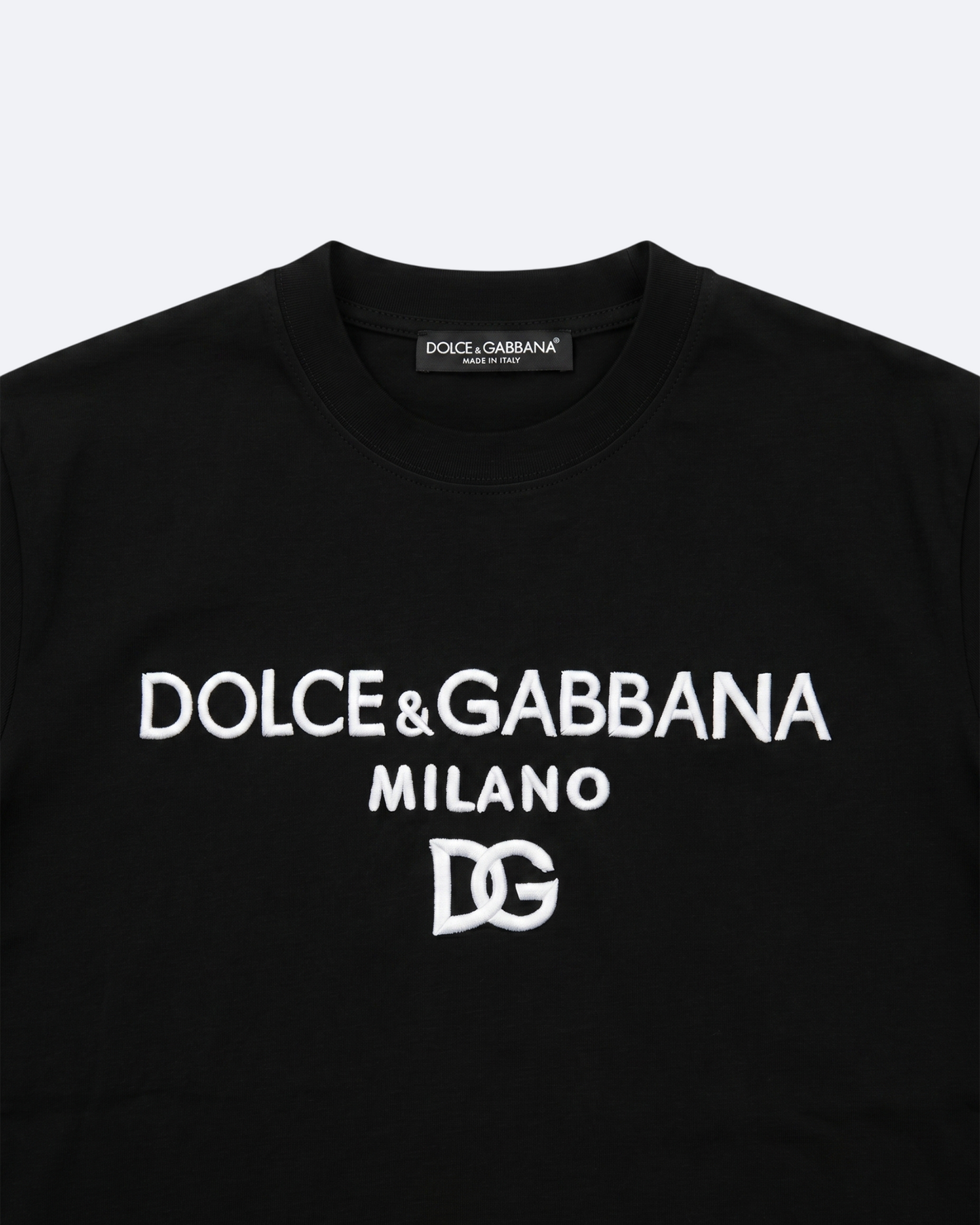 Dolce & Gabbana - Classic Logo Embroidery T-Shirt - Black