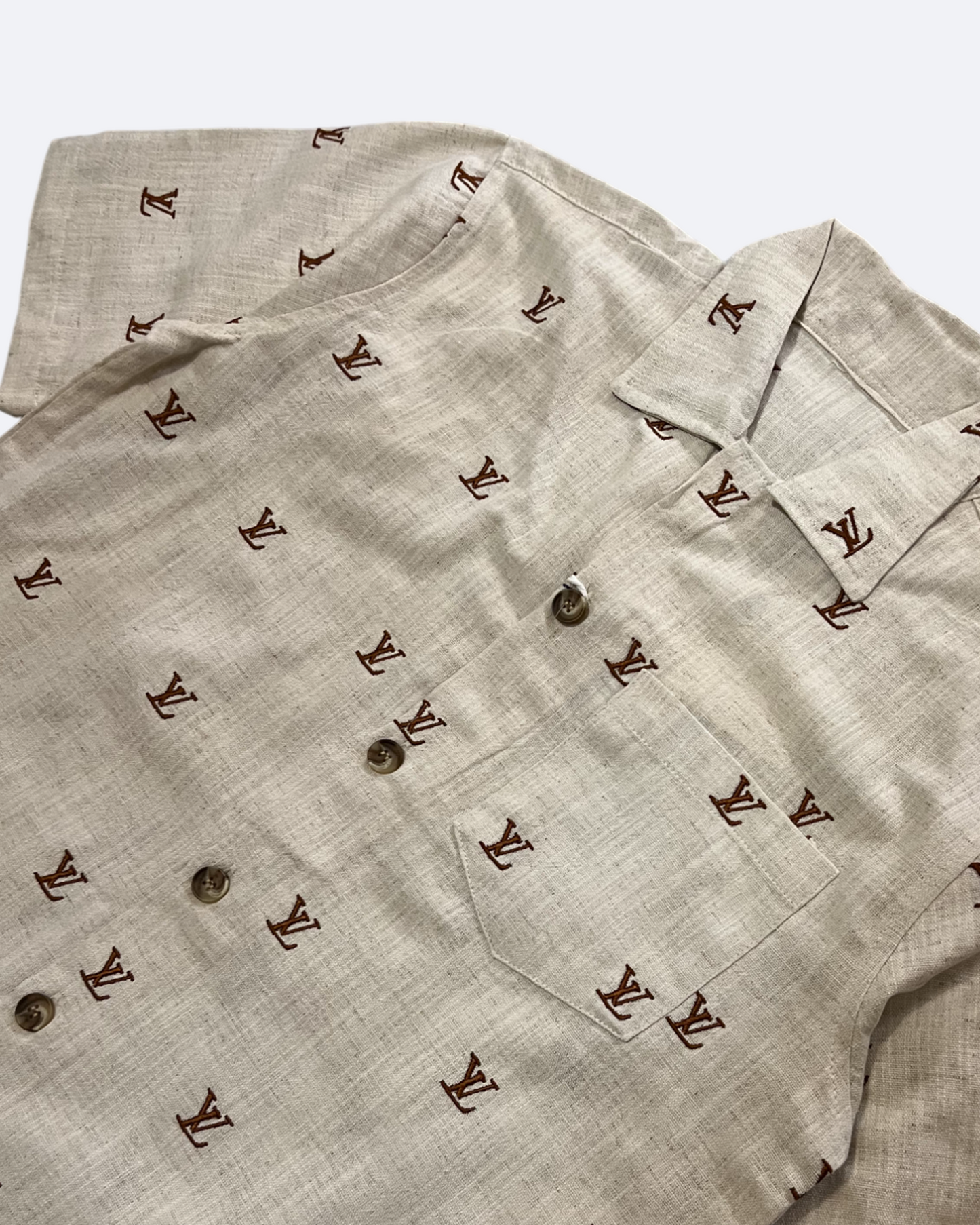 Louis Vuitton - LV Monogram Linen Set - Cream