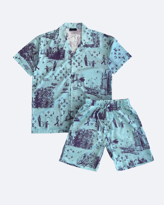 Louis Vuitton - Vintage Scenic Summer Set - Light Blue