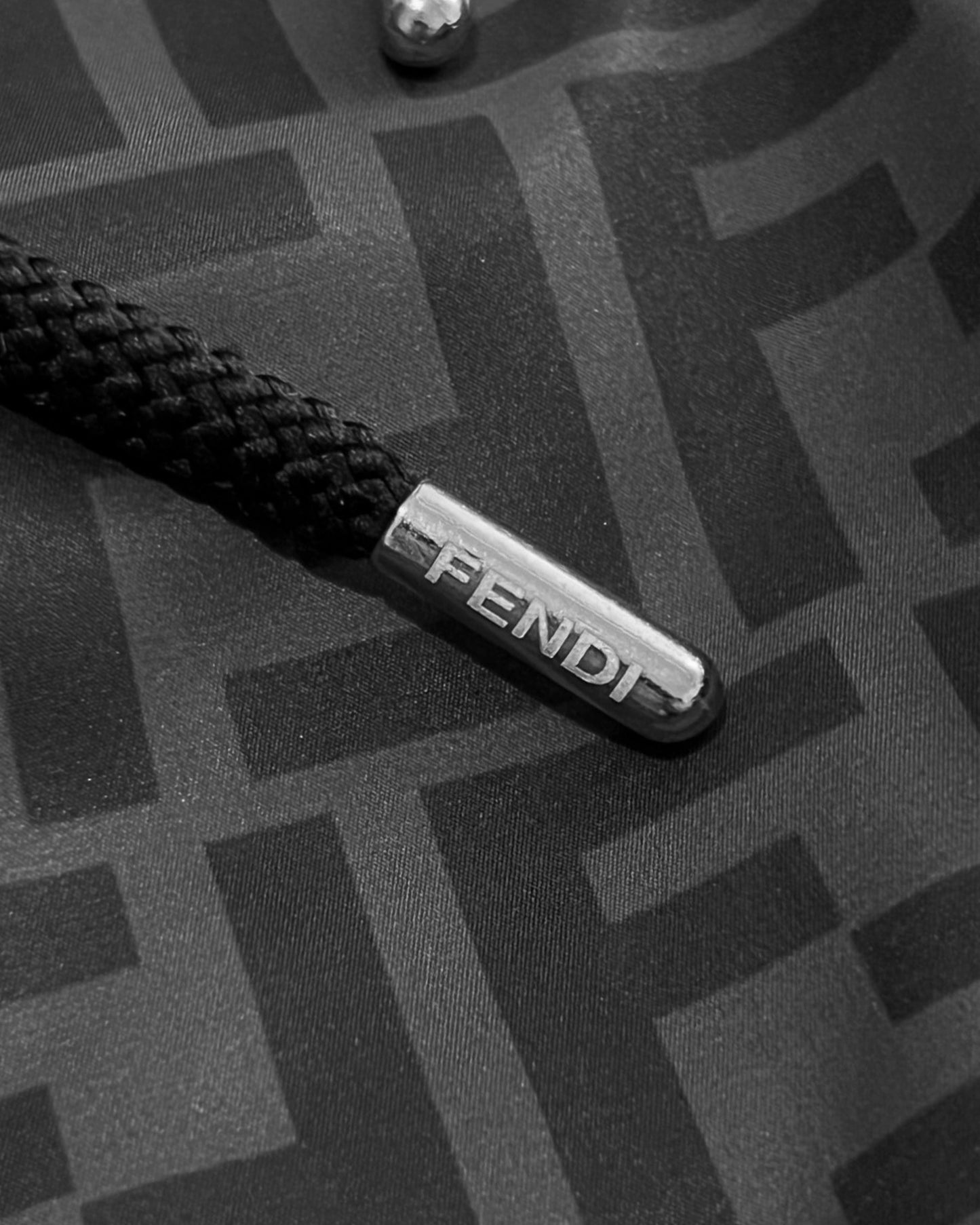 Fendi - FF Monogram Pattern Swim Shorts - Black