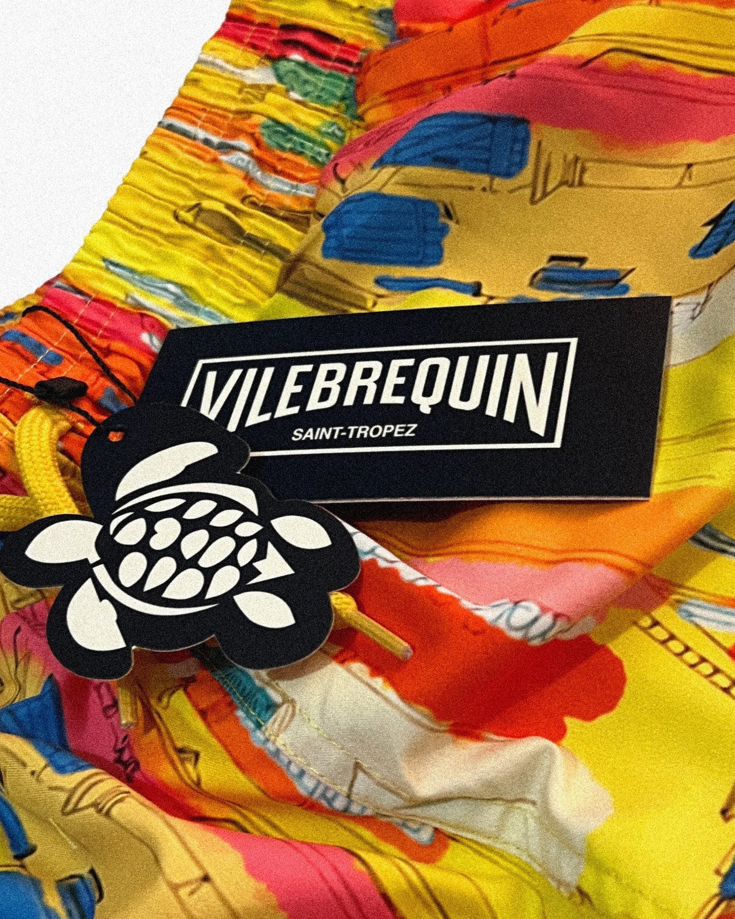 Vilebrequin - Abstract Village Swim Shorts - Yellow