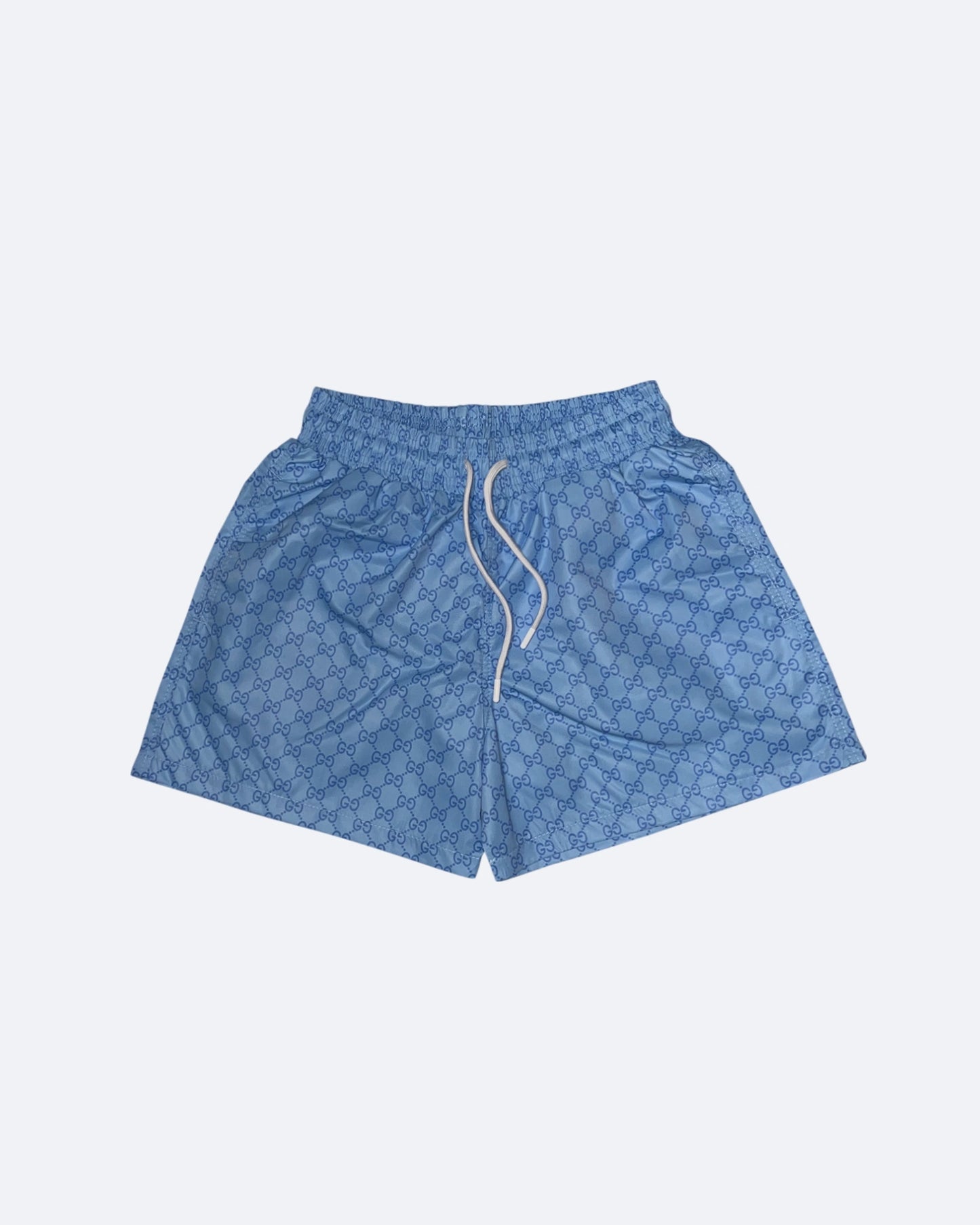 Gucci - GG Pattern Swim Shorts - Sky Blue