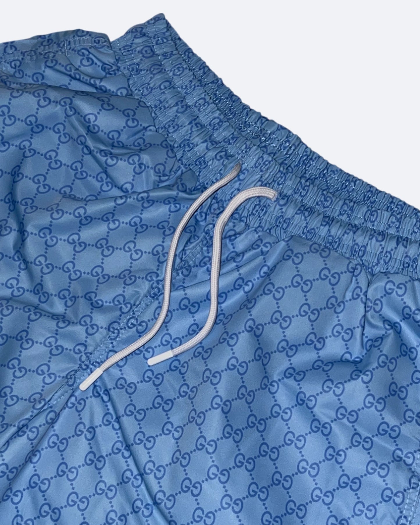 Gucci - GG Pattern Swim Shorts - Sky Blue