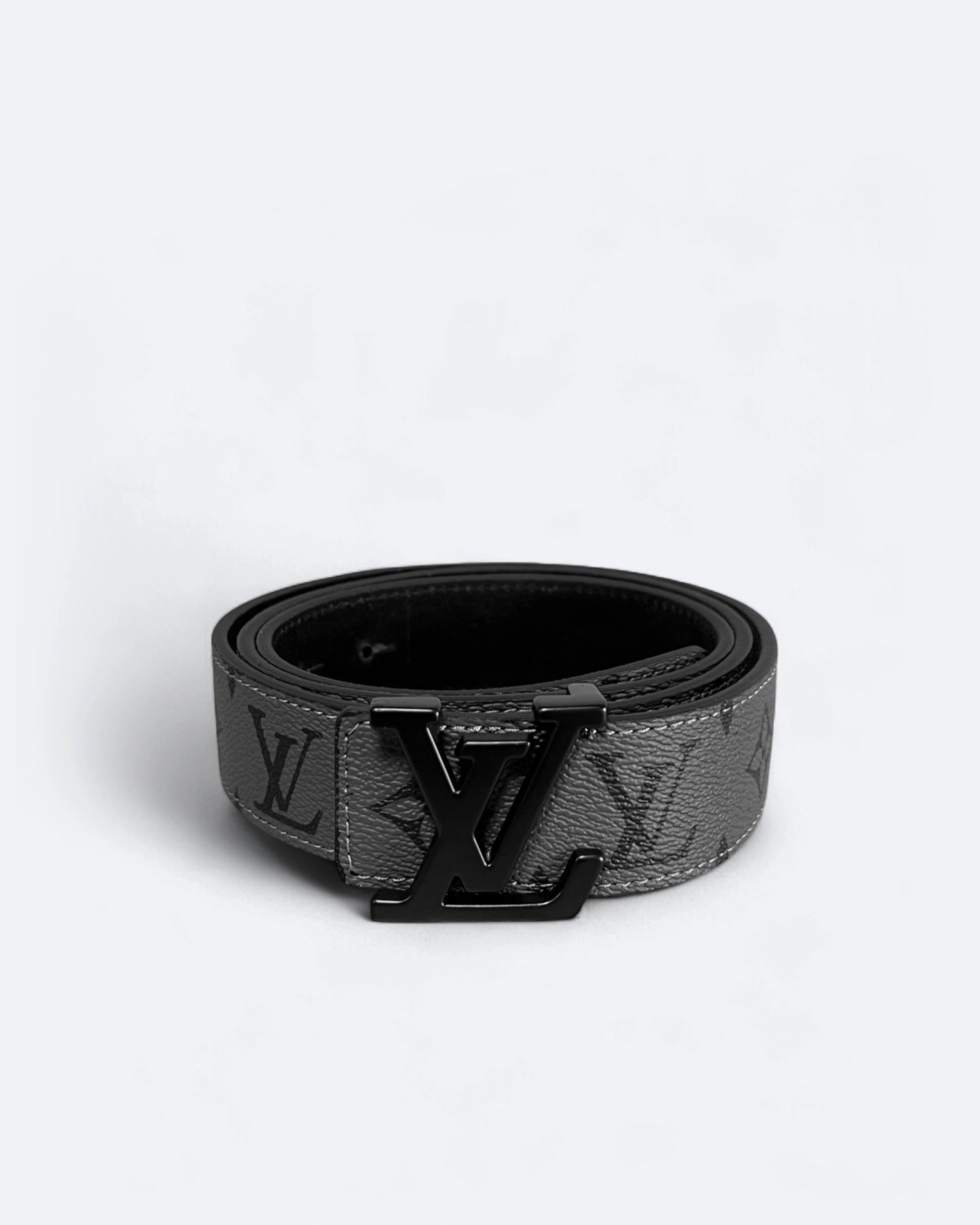 Louis Vuitton - LV Gray Pattern Belt - Black