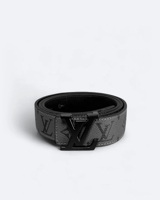 Louis Vuitton - LV Gray Pattern Belt - Black