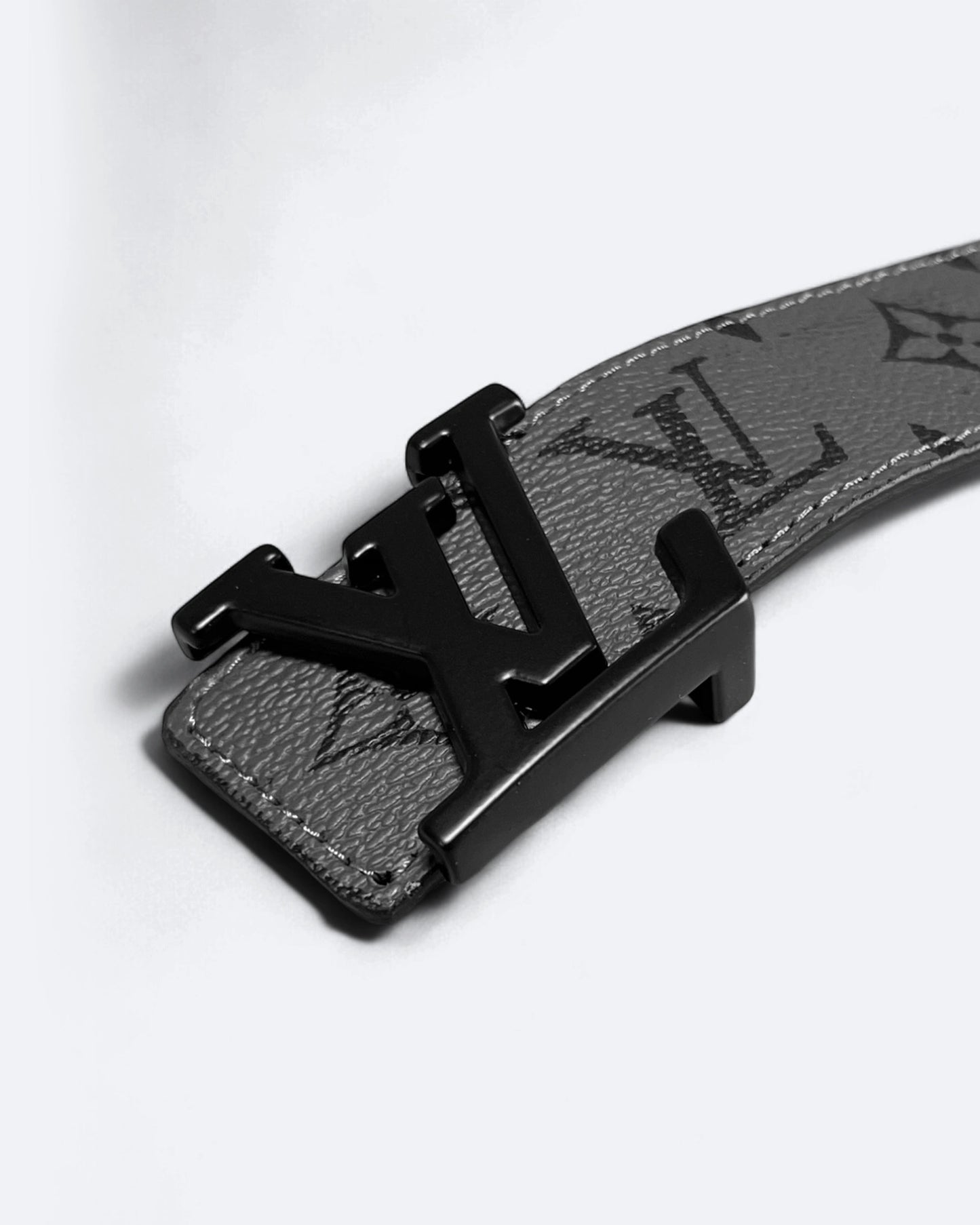 Louis Vuitton - LV Gray Pattern Belt - Black