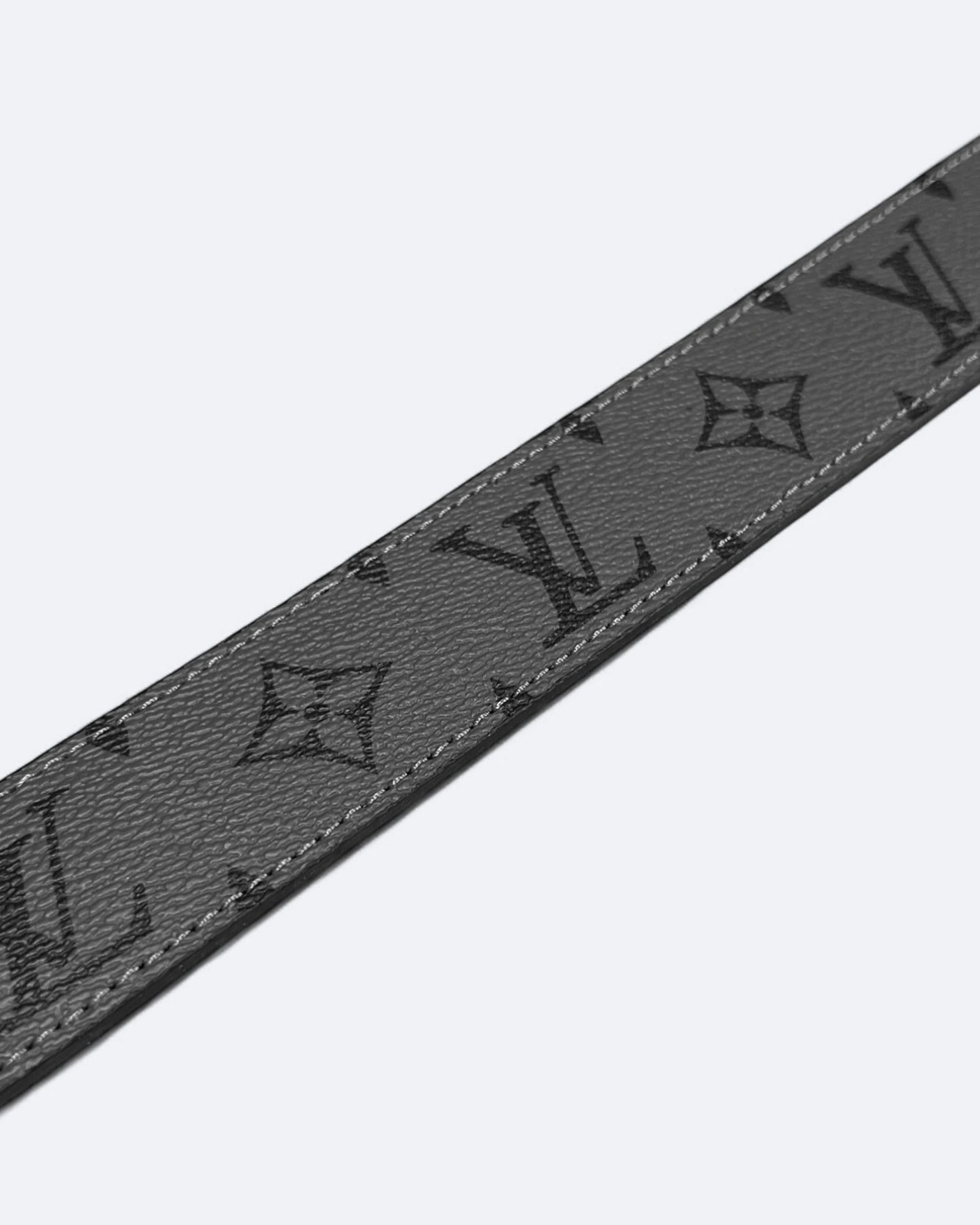Louis Vuitton - LV Gray Pattern Belt - Black
