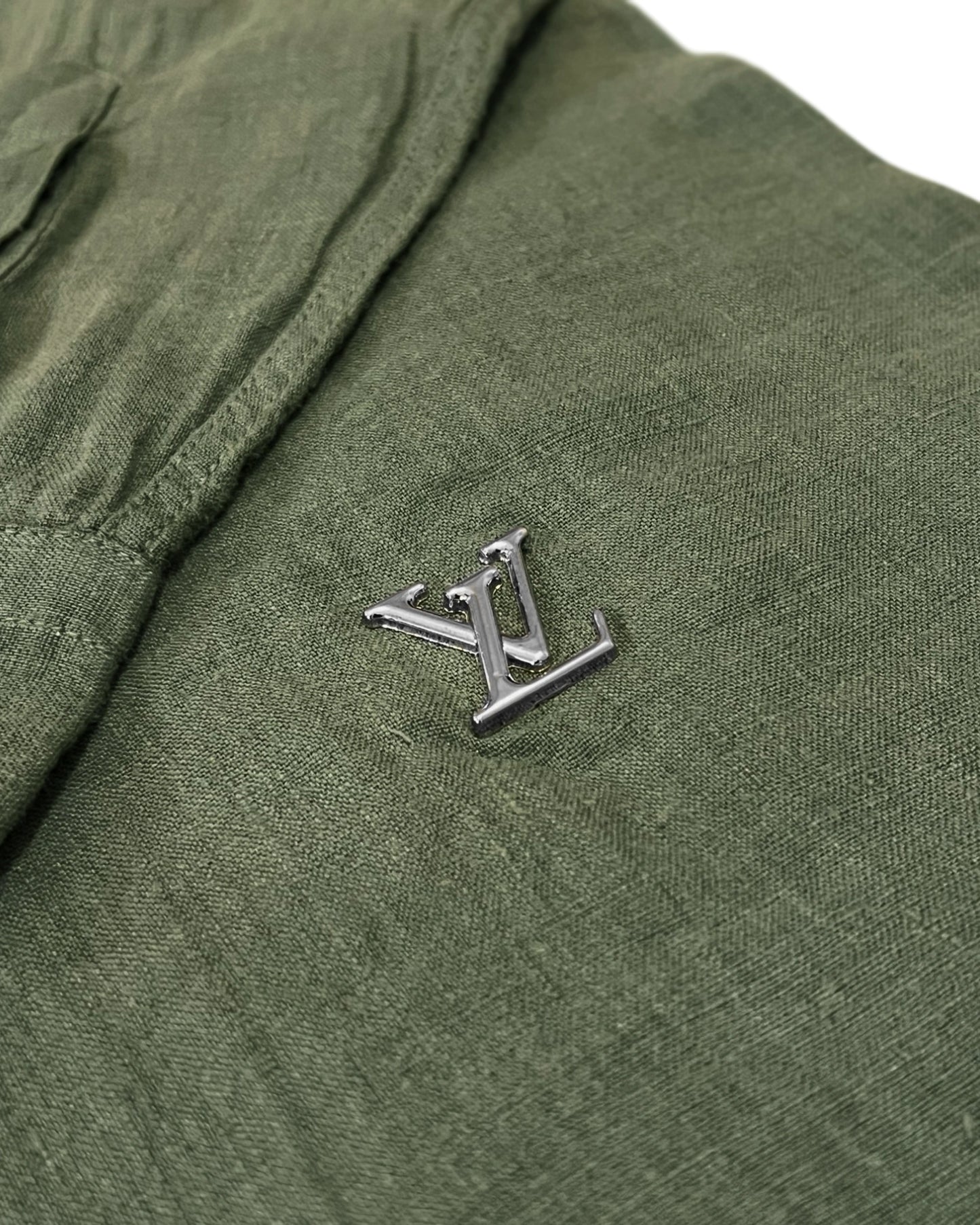 Louis Vuitton - Metal LV Linen Shirt - Green