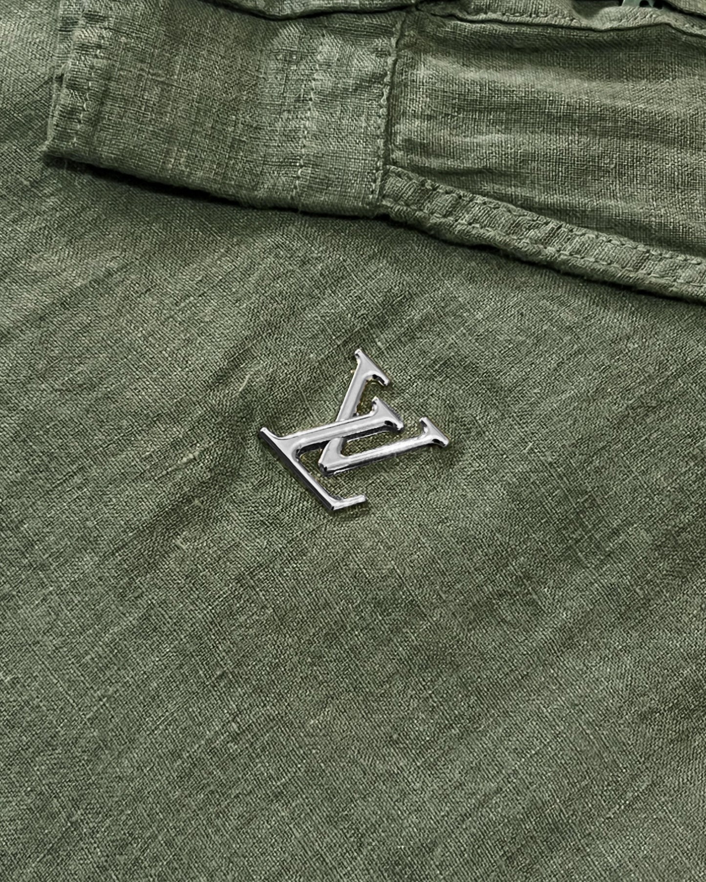 Louis Vuitton - Metal LV Linen Shirt - Green