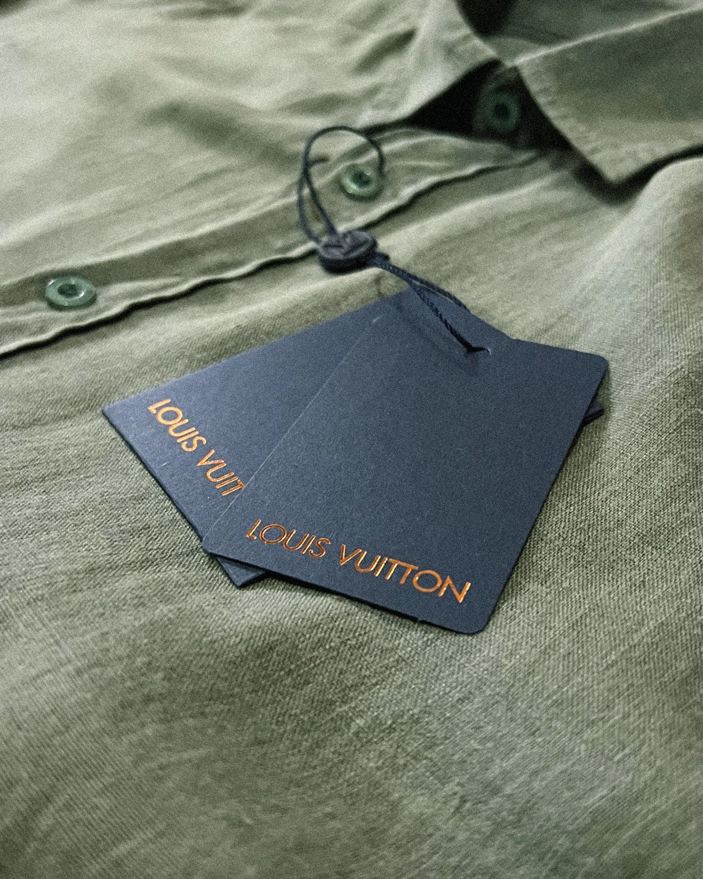 Louis Vuitton - Metal LV Linen Shirt - Green