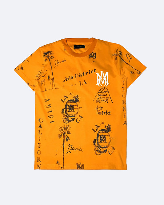 Amiri - Vintage Ink T-Shirt - Orange