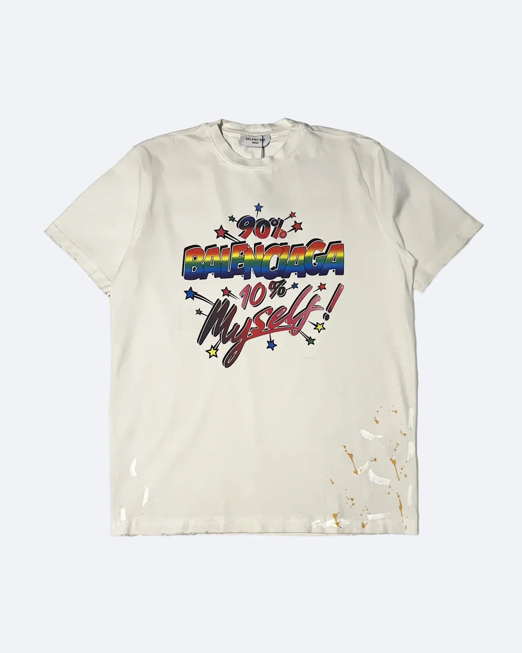 Balenciaga - 90/10 Logo Print T-Shirt - White