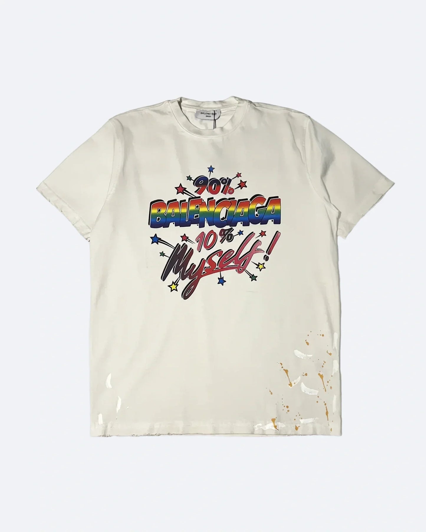 Balenciaga - 90/10 Logo Print T-Shirt - White