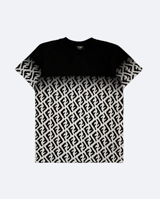 Fendi - FF Pattern Fade T-Shirt - Black