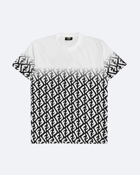 Fendi - FF Pattern Fade T-Shirt - White