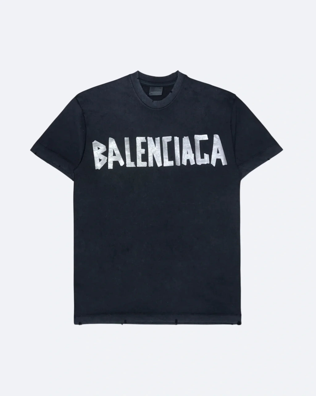 Balenciaga - Silver Tape T-Shirt - Black