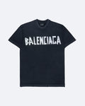 Balenciaga - Silver Tape T-Shirt - Black