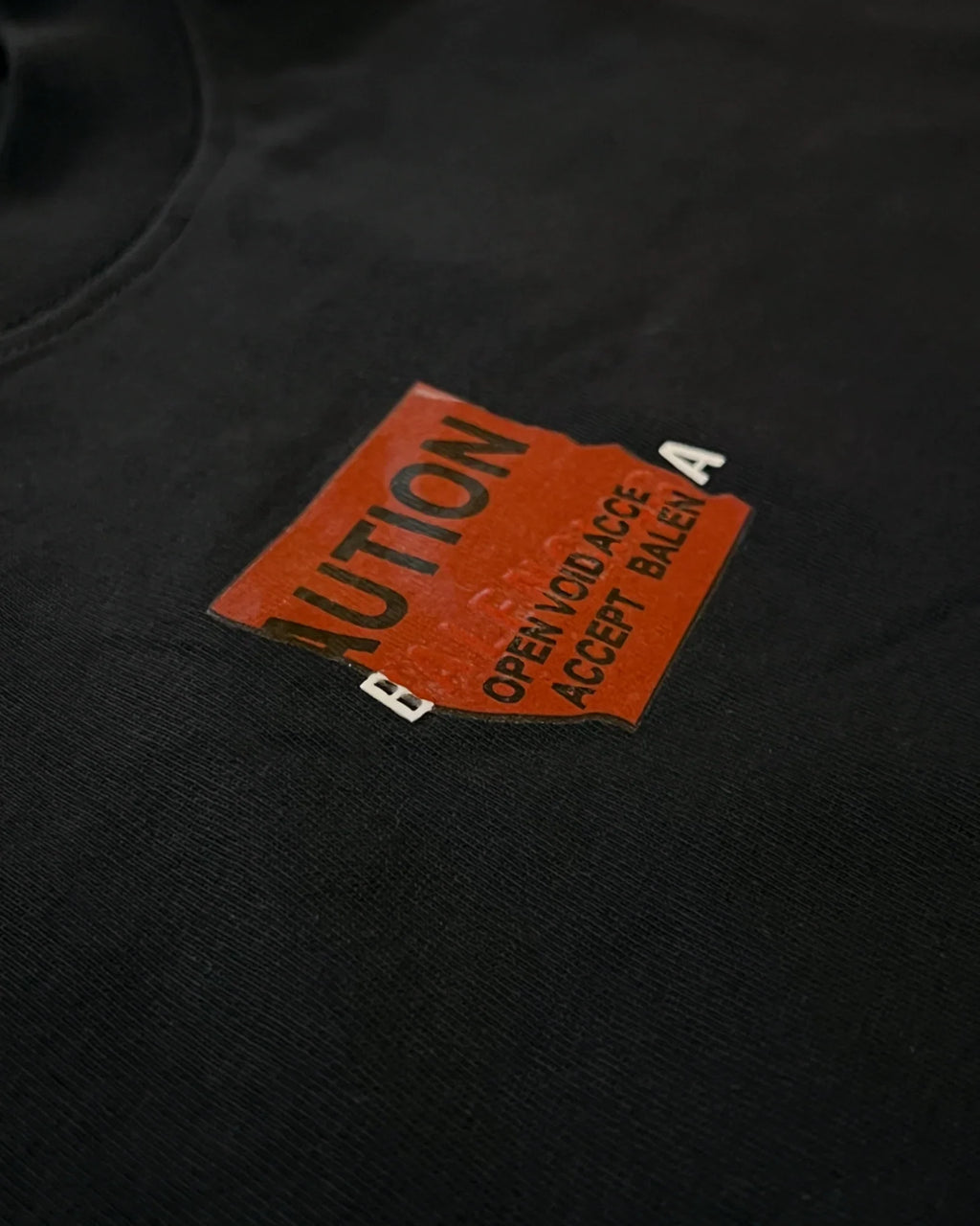 Balenciaga - Red Taped Logo T-Shirt - Black