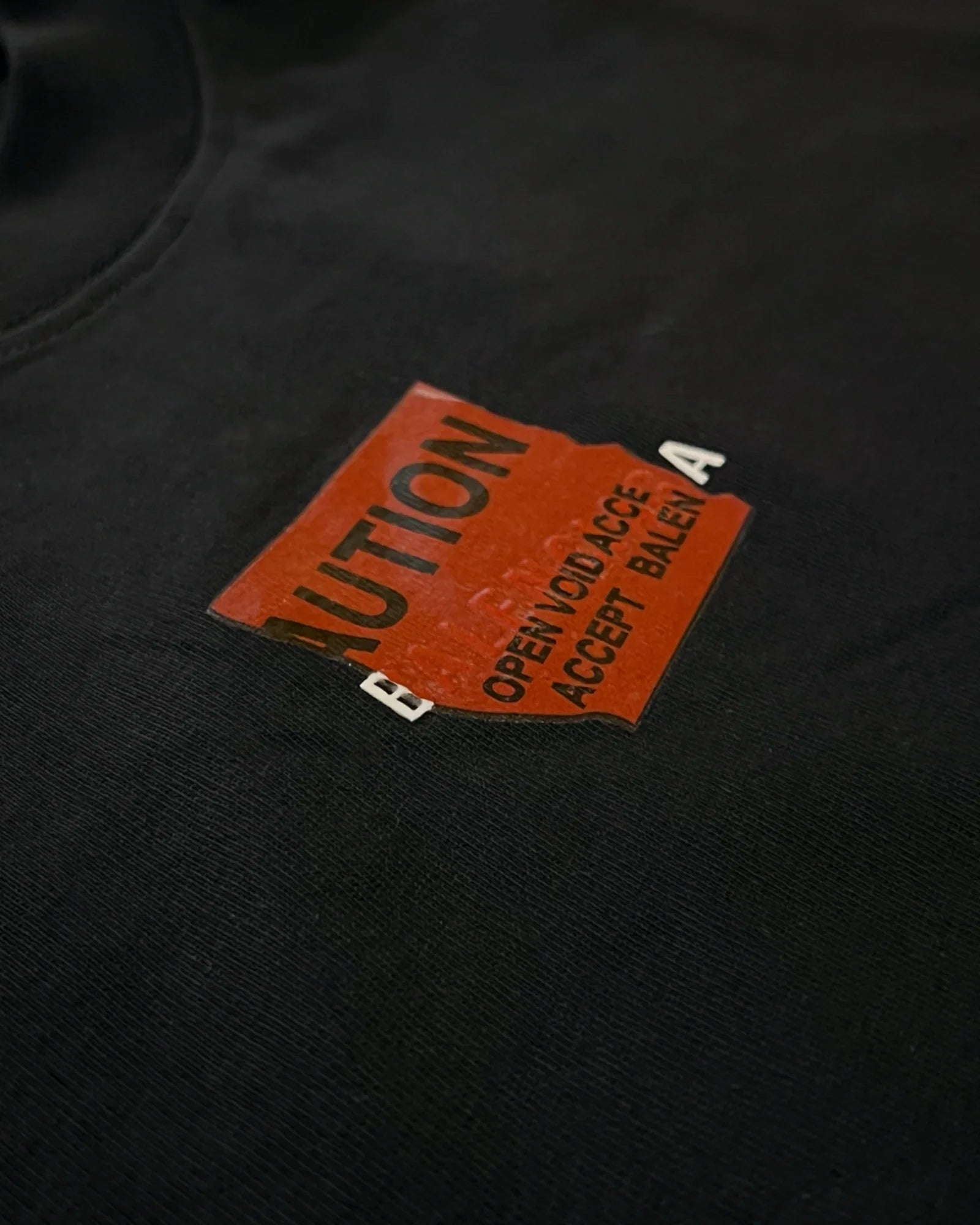 Balenciaga - Red Taped Logo T-Shirt - Black