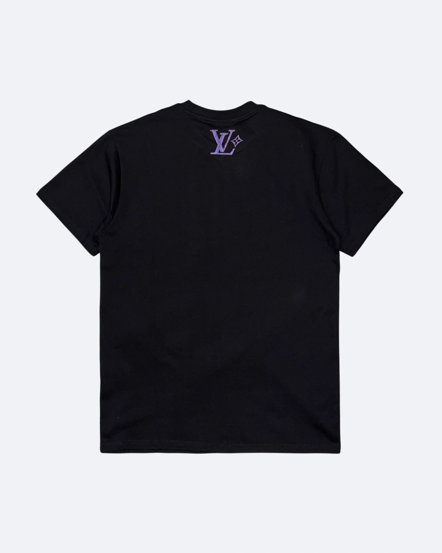 Louis Vuitton - Lovers Stripes Logo T-Shirt - Black