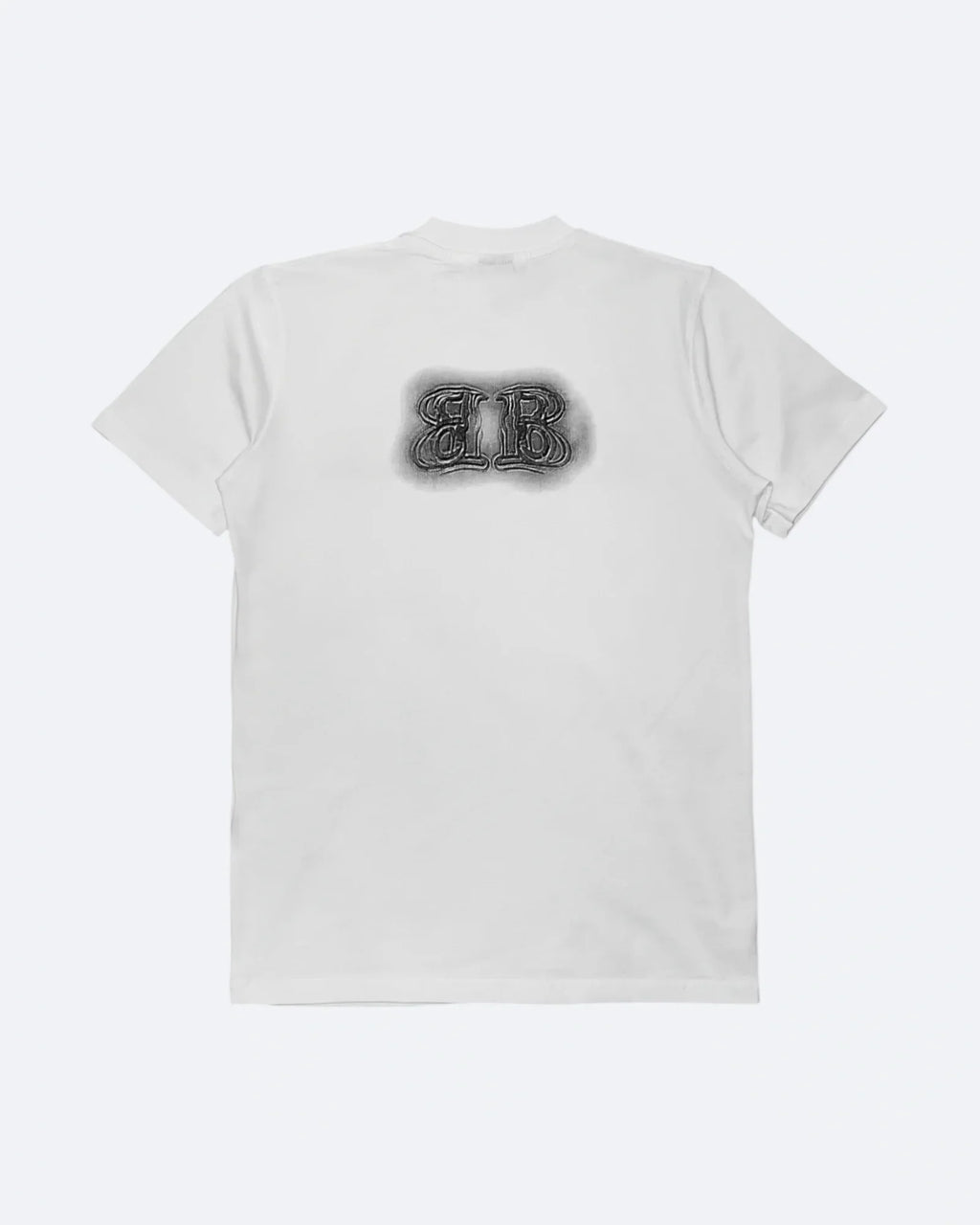 Balenciaga - Sprayed Logo Embroidery T-Shirt - White