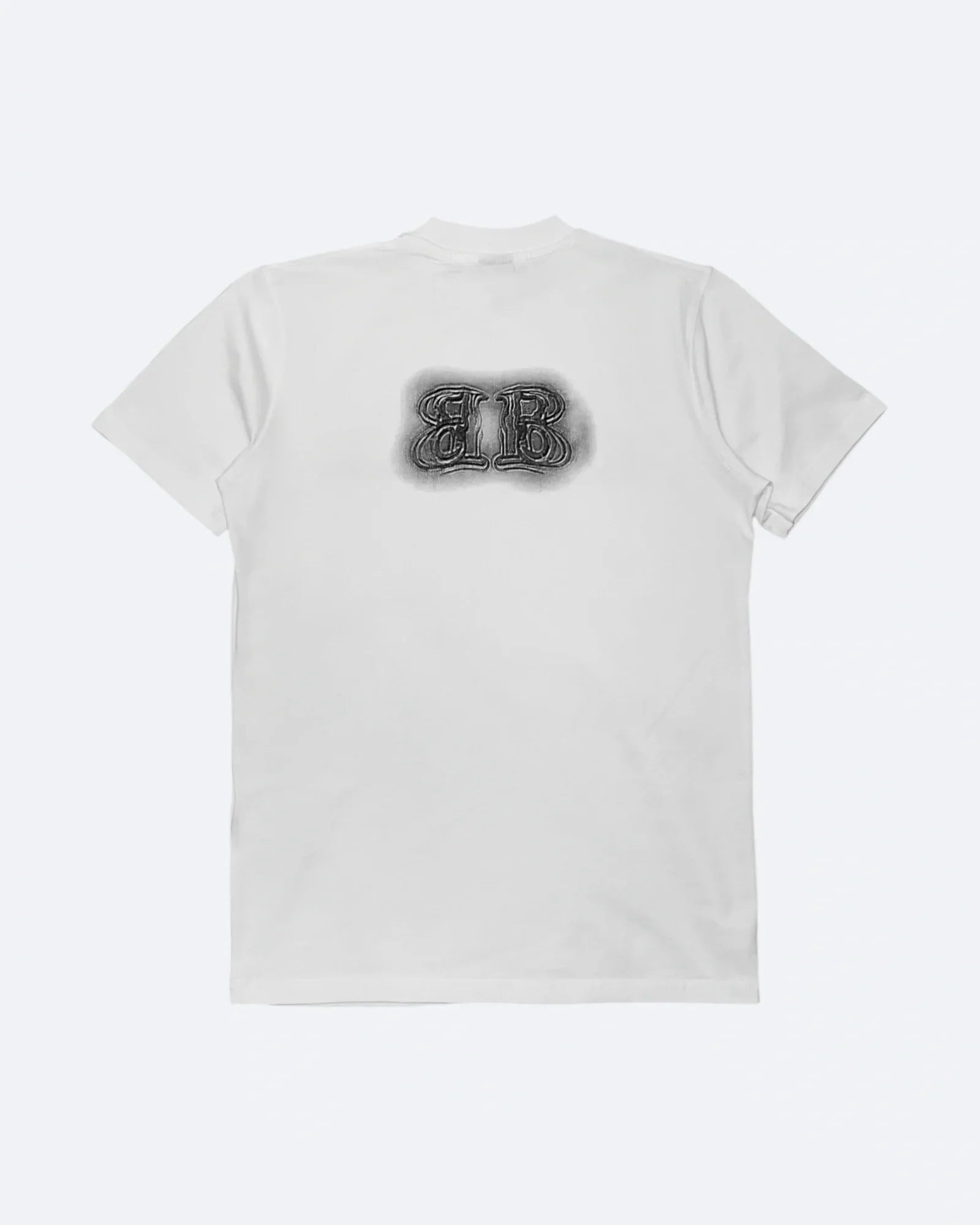 Balenciaga - Sprayed Logo Embroidery T-Shirt - White