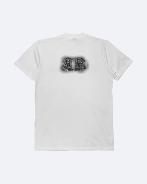 Balenciaga - Sprayed Logo Embroidery T-Shirt - White