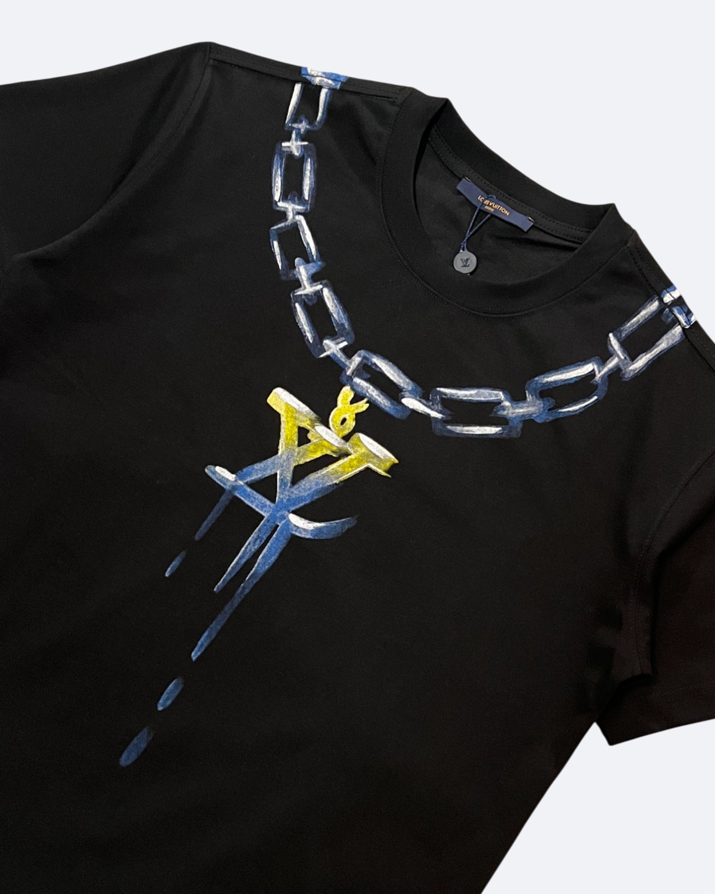 LVTN - Monogram Chain T-Shirt - Black