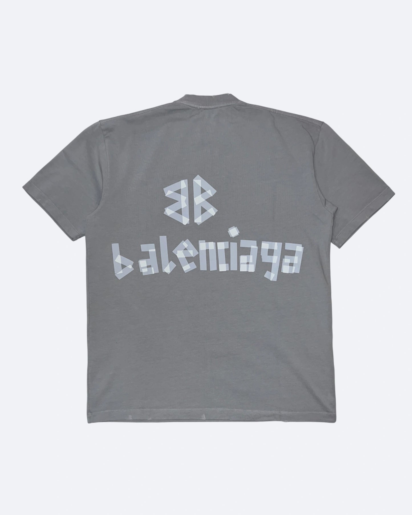 Balenciaga - Transparent Tape T-Shirt - Gray