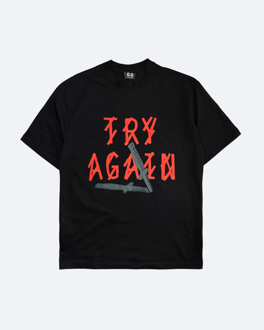 44 Label Group - Try Again T-Shirt - Black