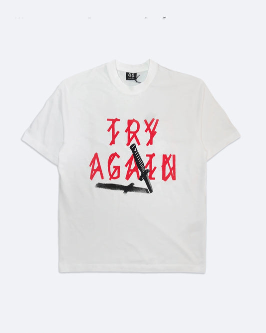 44 Label Group - Try Again T-Shirt - White