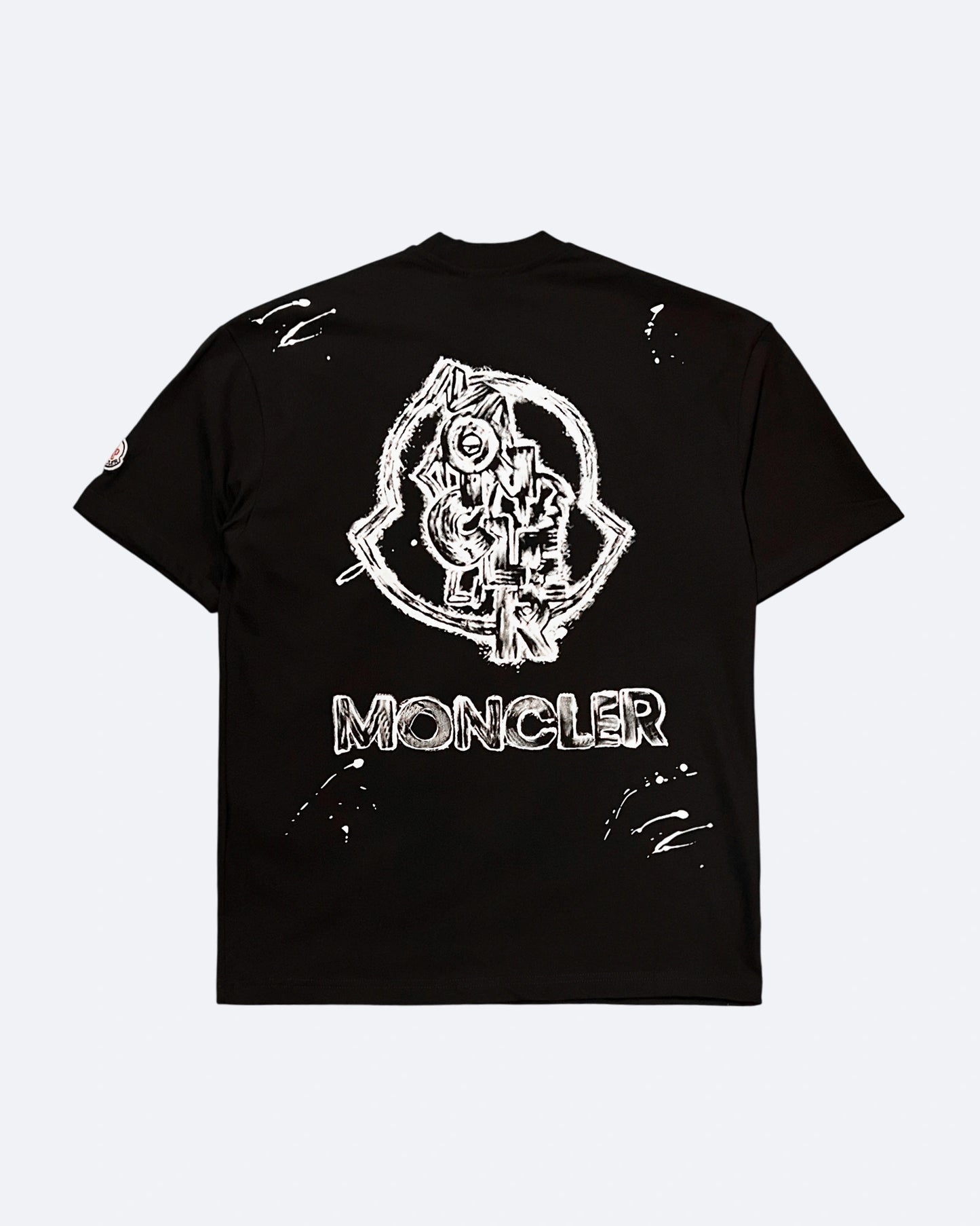 Moncler - Sketched Logo T-Shirt - Black
