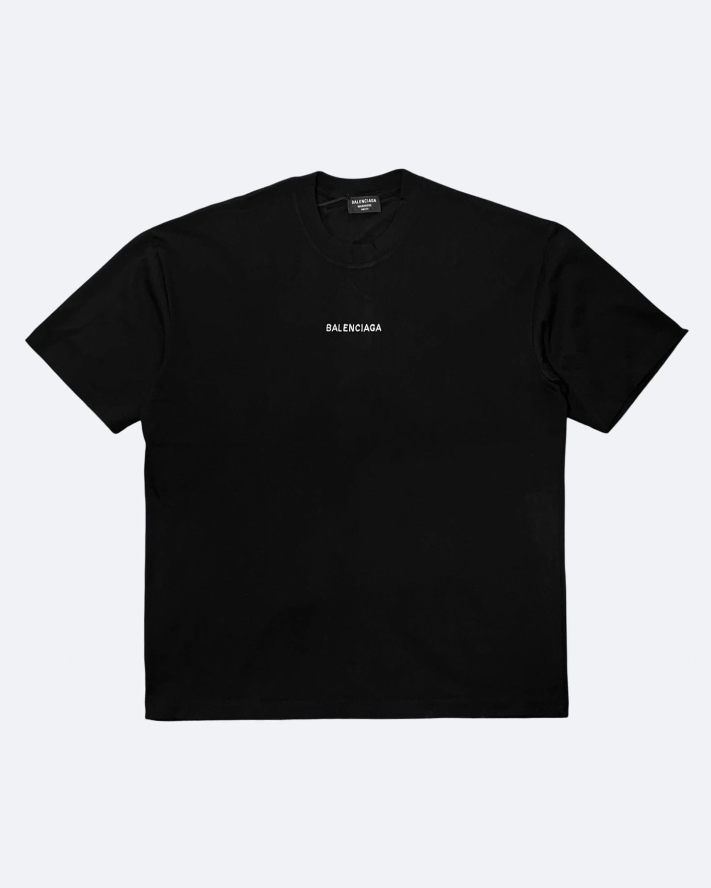 Balenciaga - Logo Embroidery T-Shirt - Black