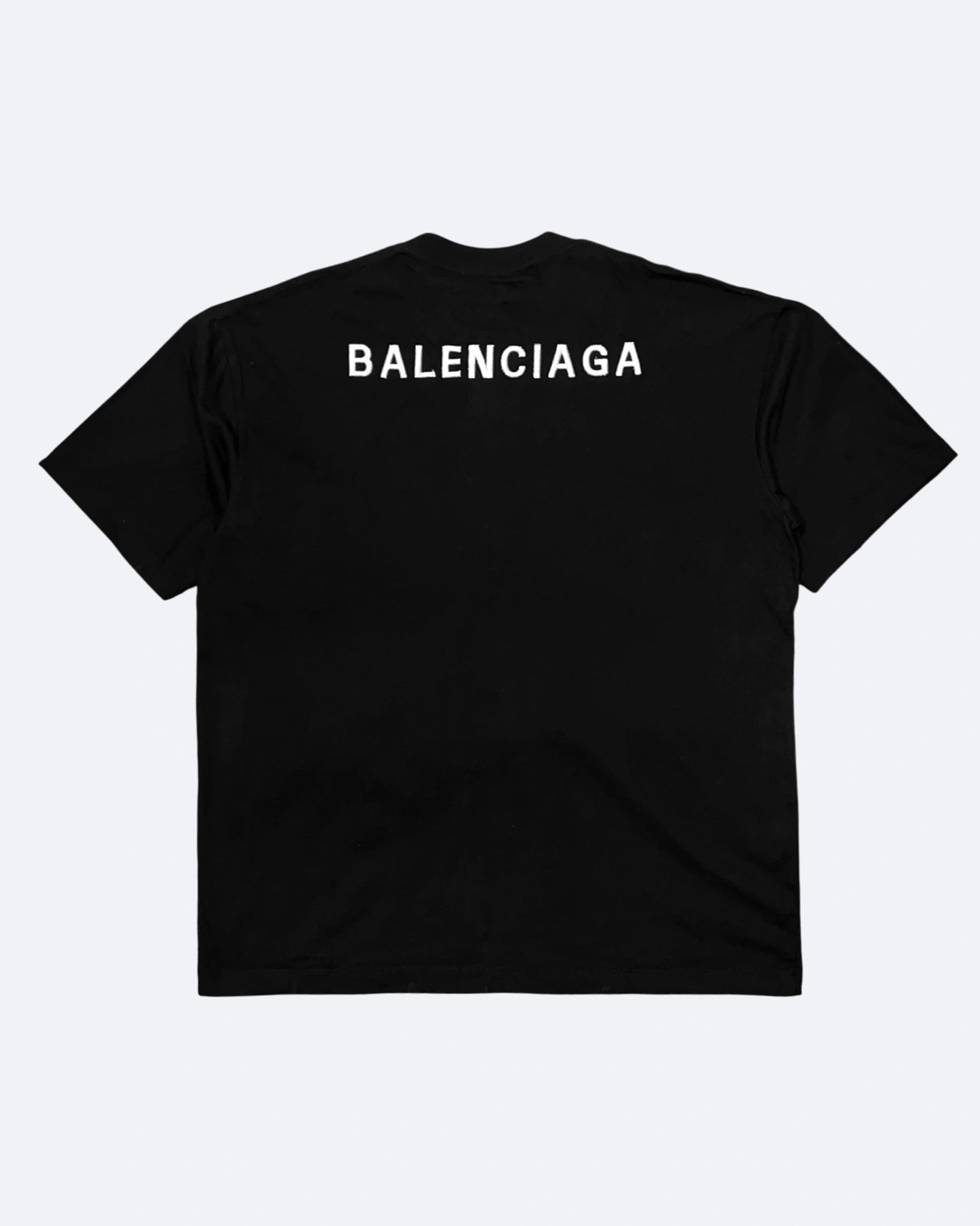 Balenciaga - Logo Embroidery T-Shirt - Black