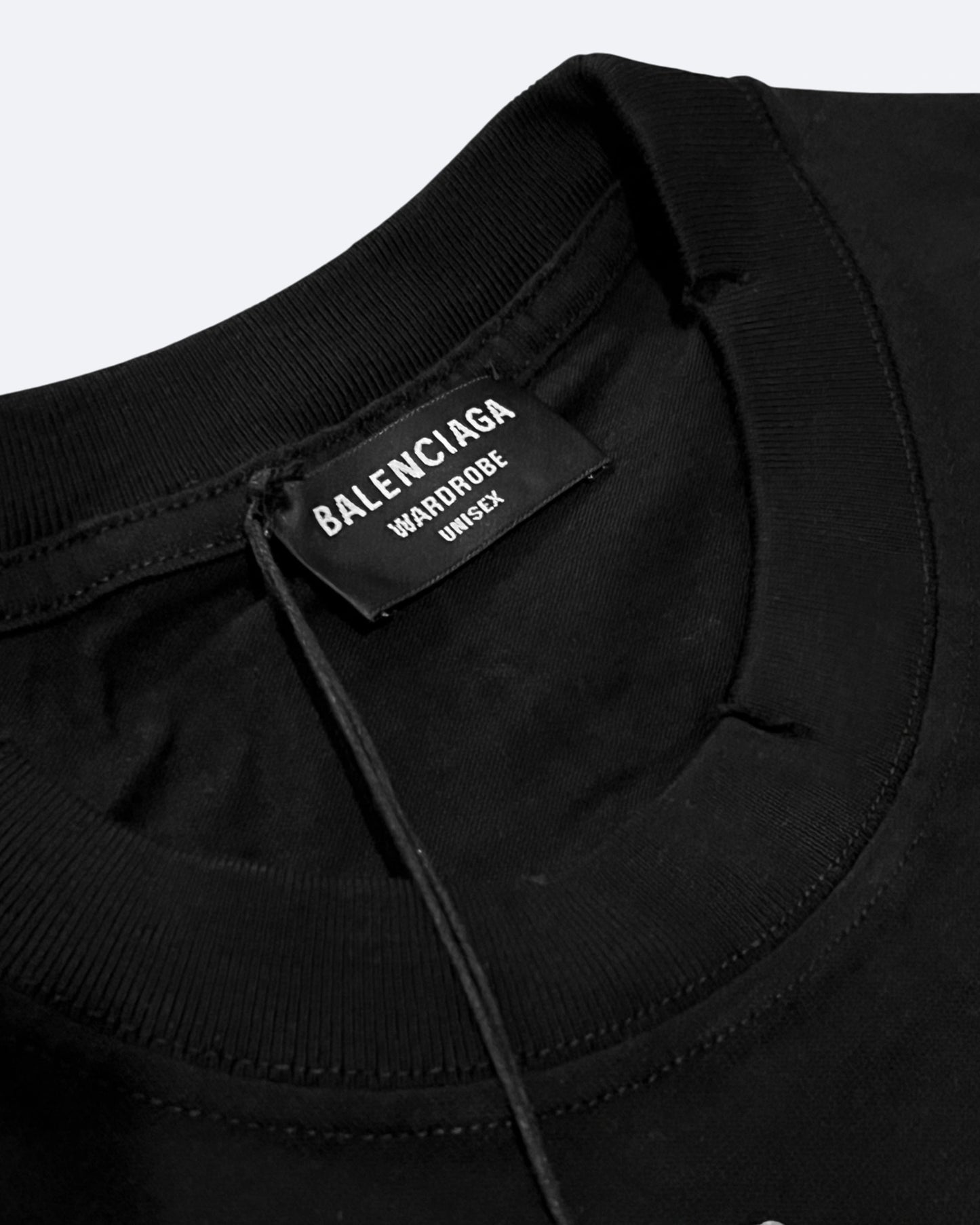 Balenciaga - Logo Embroidery T-Shirt - Black