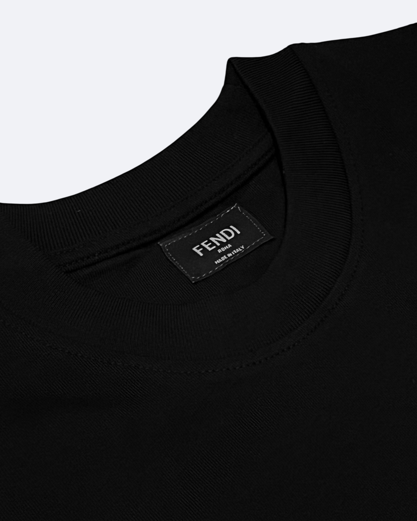 Fendi - Coral Embroidery T-Shirt - Black