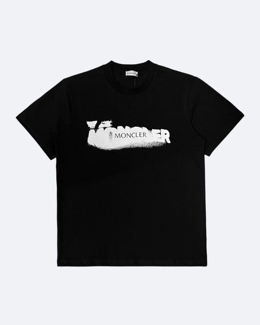Moncler - Sprayed Logo T-Shirt - Black