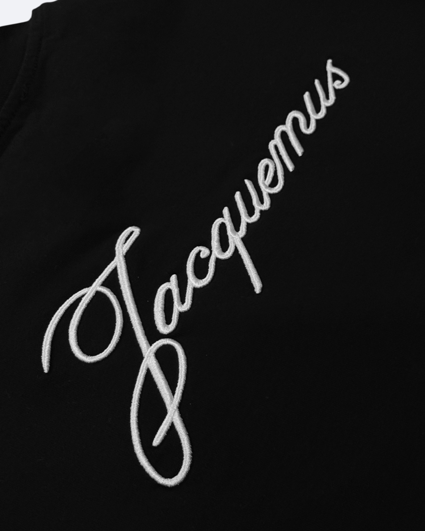 Jacquemus - Script Embroidery T-Shirt - Black