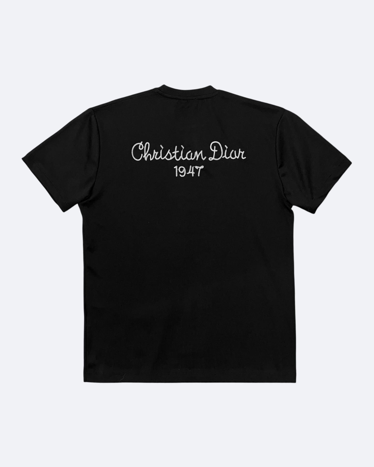 Dior - Script Embroidery T-Shirt - Black